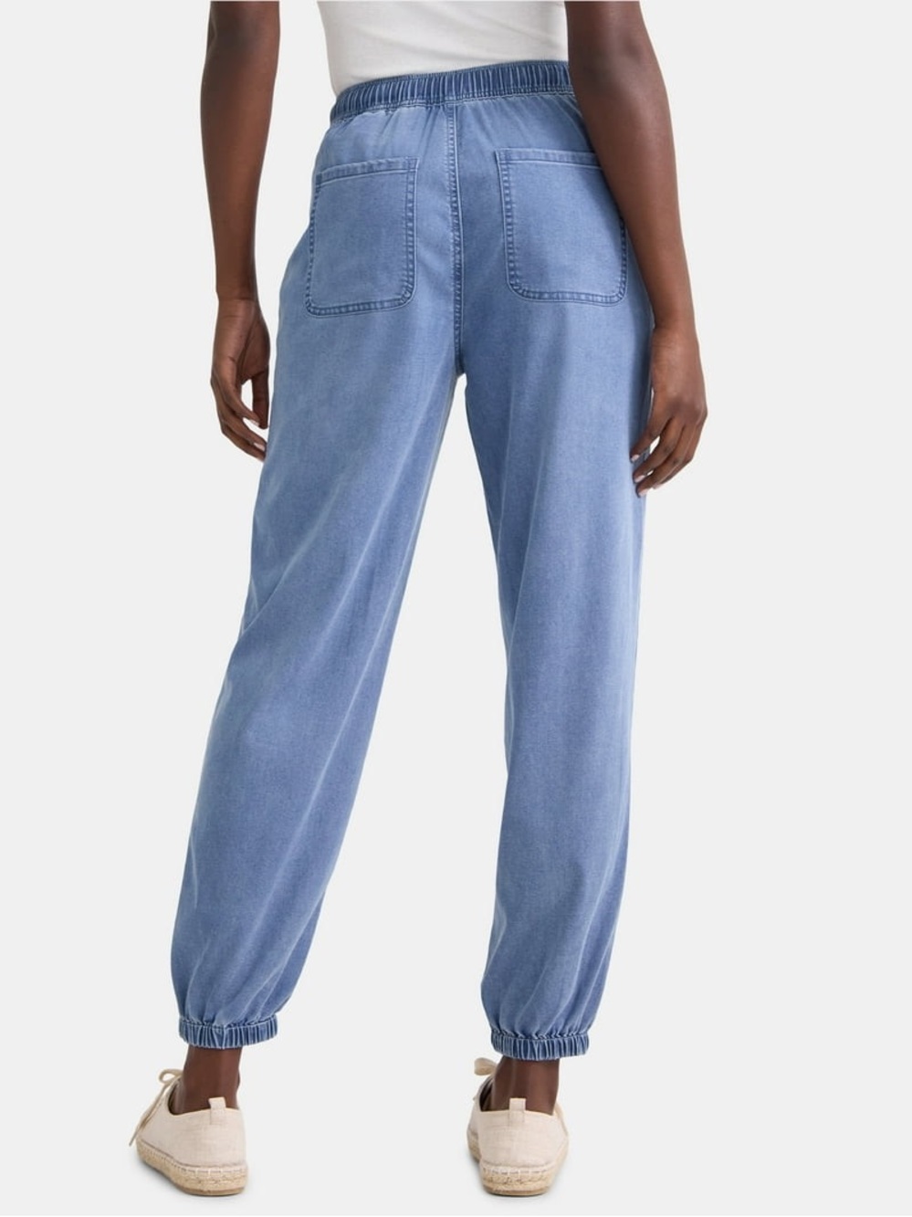 Time & Tru Women Drawstring Elastic Waist Parachute Relaxed Jogger XXL 22 - Picture 3 of 8